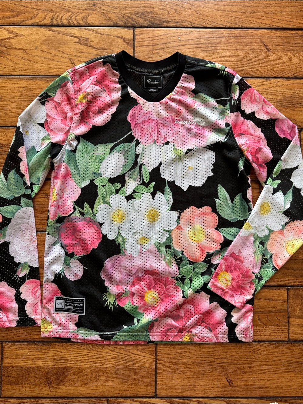 Primitive Eden Floral Long Sleeve Jersey Shirt Skateboarding Motor Cross‎ Sz Sm